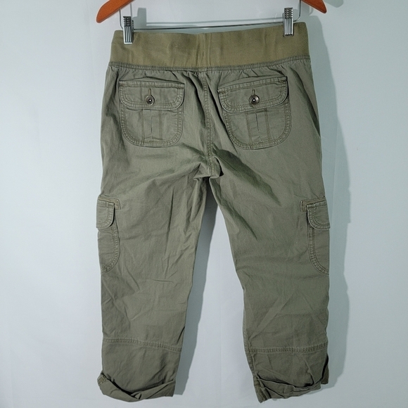 Tommy Hilfiger Women's Olive Green Elastic Waist Relaxed Cargo Pant Size 4 - Picture 6 of 12